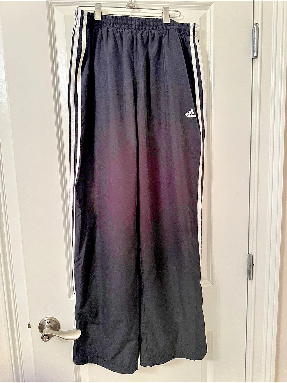 adidas Black & White Track Pants Like New Large